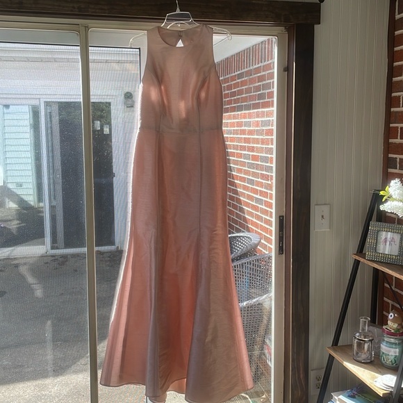 Alfred Sung bridesmaids dress size 10 pearl pink - Picture 1 of 5